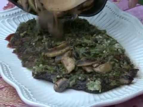 Flank Steak with Shishito Butter and Marsala Mushrooms