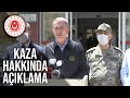 Bakan Akar Otobüs Kazasına İlişkin Olarak Gazetecilere Açıklamalarda Bulundu