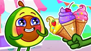 Ice Cream Song 🍦🍧🍨 Baby Loves Yummy Ice Cream 😃 ||   More Kids Songs and Nursery Rhymes by VocaVoca🥑
