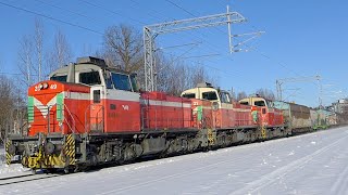 VET 11245 (LO-RI) Yli-Lankilan tasoristeyksessä ja T 58638 (HL-HNKT) ohittaa Nummelan 11.2.2024 by Myslikulho TV 75 views 10 days ago 1 minute, 42 seconds