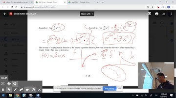 Section 3 9 Derivatives of Exponential and Logarithmic Functions