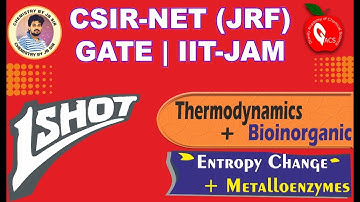 ENTROPY CHANGE||METALLOENZYMES||ONESHOT||QUICK REVESION ||CSIRNET ||GATE || IITJAM||JB SIR ||GRAVITY