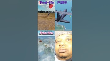 REAL LIFE VS PUBG VS FREE FIRE #pubgmobile #bgmi #freefire #funny