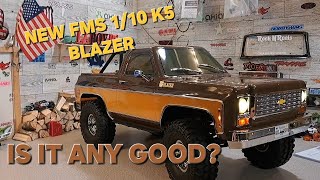 FCX10 FMS 1/10 K5 BLAZER  Unboxing and looking it over for the first time.