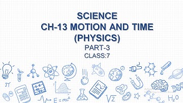 Class 7 Science ch 13 motion and time part 3