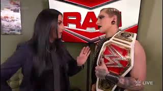 Rhea Ripley Confronts Sonya Deville & Asuka Raw 051021