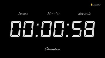 58-Second Timer | Clean and Sleek Countdown
