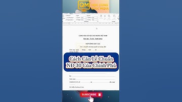 Cách căn lề chuẩn nghị định 30 của chính phủ trong word #hoccungquocmedia #shortvideo #shorts