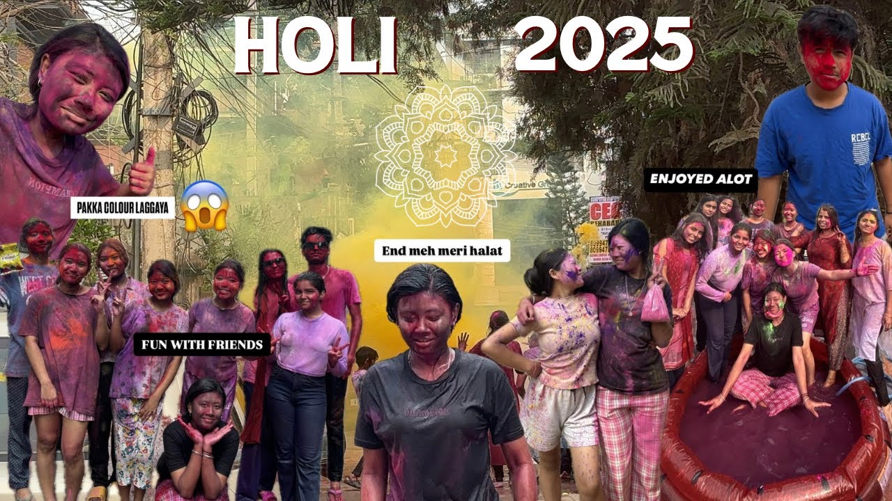 COLOURFUL AND JOYFUL HOLI VLOG!!🎉 | FUN WITH FRIENDS | RUSHMILI THAOSEN