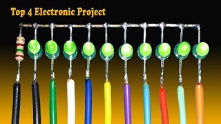 Top 4 Electronic Project Using  BC547 Diode Battery CD4017 IC &amp; More Eletronic Components