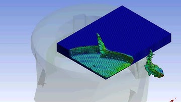 Ansys Workbench explicit dynamics shell end milling of AlSi 1045 extended example 11
