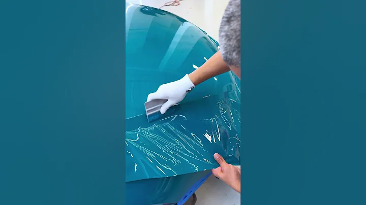 Satisfying car wrap installation on the Volkswagen 🔥✨#carwrap #carwrapping #asmr #asmrsounds