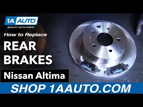How to Replace Rear Brakes 02-15 Nissan Altima