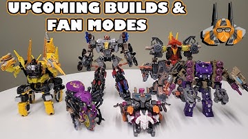 Upcoming Transformers Fan Modes featuring various bots from the WFC line