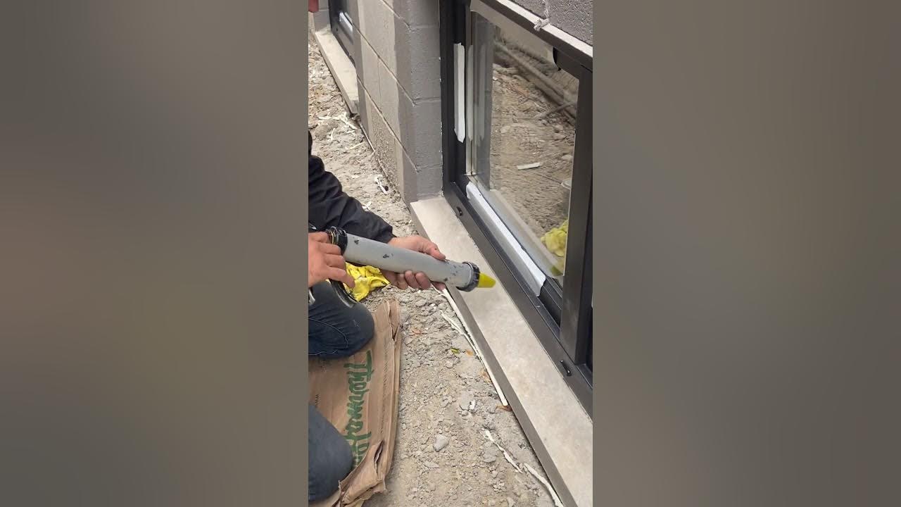 Sausage Caulking. Sealing wide gaps around windows. MY WAY of doing it