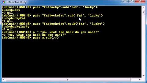 Ruby Programming Tutorial - 23 - Beginning Regular Expressions