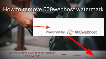 How to remove 000webhost watermark from website in easy way