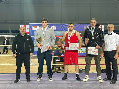 26-2-2022(86kg)RED Luka Kvirikadze VS BLUE Luka Xabelashvili.Georgian Boxing Championship semi-final