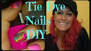 Tie Dye Nails DIY Tutorial