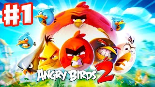 Angry Birds 2  Gameplay Walkthrough Part 1  Levels 115! 3 Stars! Feathery Hills! (iOS, Android)