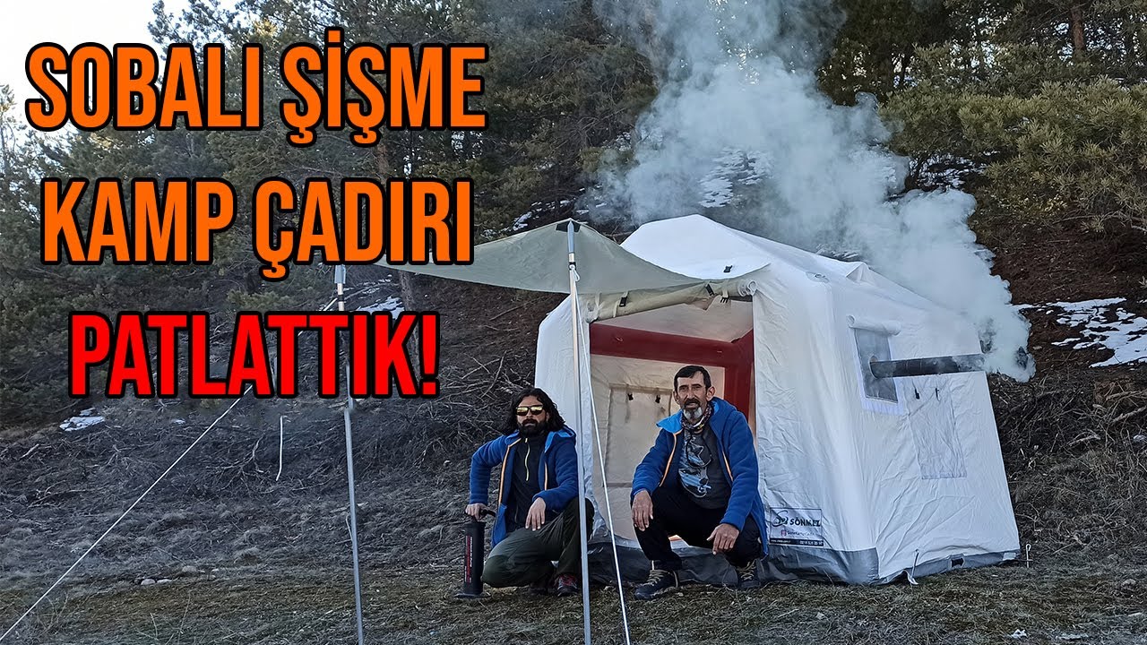 Inflatable Camping Tent With Stove - EXPLODED / Detailed Review Sonmez  Inflatable Tent - YouTube