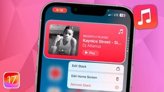 How to Add Play and Pause Button to Music Widget on iPhone! (iOS 17) | Play Music from Homescreen Wealth