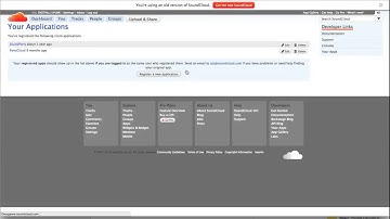 instaradio - soundcloud Api setting
