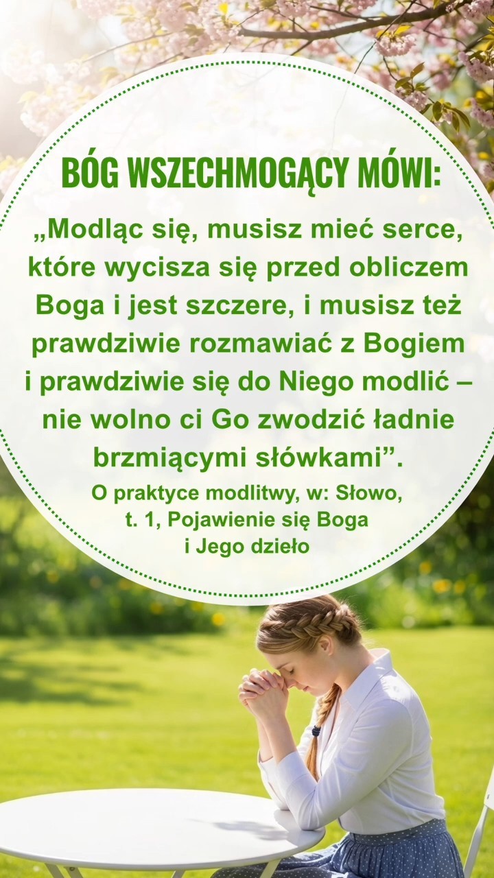Wycisz się przed obliczem Boga, Czytaj Jego słowa