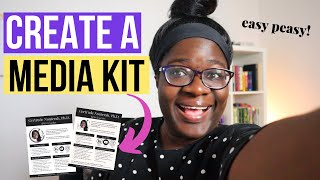 I created this MEDIA KIT in just 30 minutes! Here&#39;s how to do it.