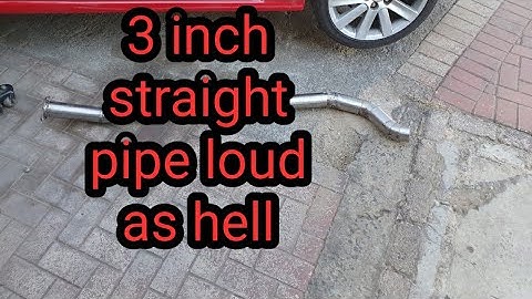 mazdaspeed3/ mps 3inch straight pipe exhaust sound