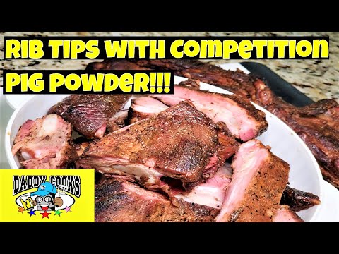 Rib Tips with Uncle Steve's Competition Pig Powder