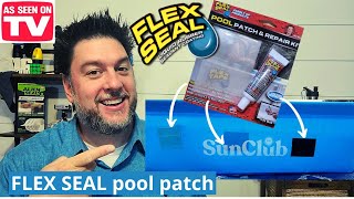 Flex Seal Pool Patch and Repair tested. FLEX TAPE pool patch. [333]