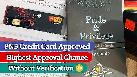 PNB Credit Card Approved हो गया 🔥 | PNB Credit Card Live Apply Process