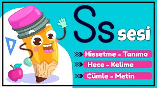S Sesi Öğretimi - S Sesi Hece Birleştirme - S Harfini Öğreniyorum Okuma Yazma Öğreniyorum