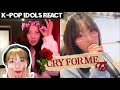 [K-POP IDOLS] React &amp; Singing TWICE&#39;s CRY FOR ME | LOONA, G-IDLE, cignature, Dreamnote, Momoland!