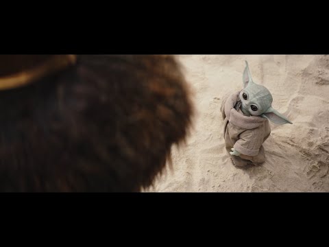 Baby Yoda follows The Armorer - The Mandalorian Season Three (2023)