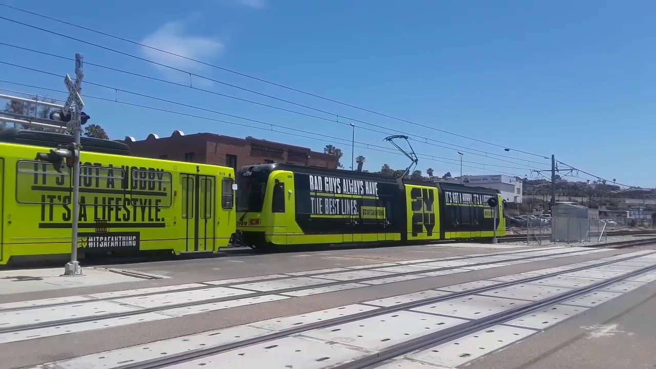 San Diego Trolley Wrapped Cars Summer 2019 Pt 14 YouTube