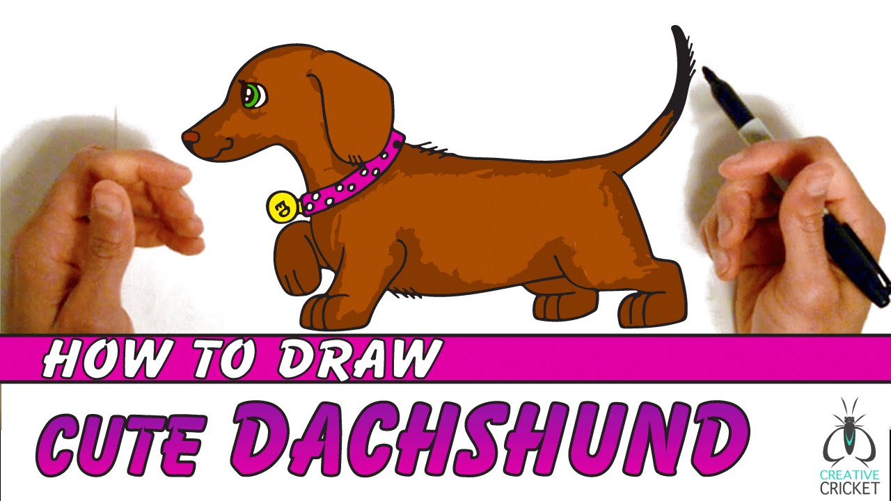 How to Draw a Dog Step by Step - Easy Art Lesson for Kids - YouTube