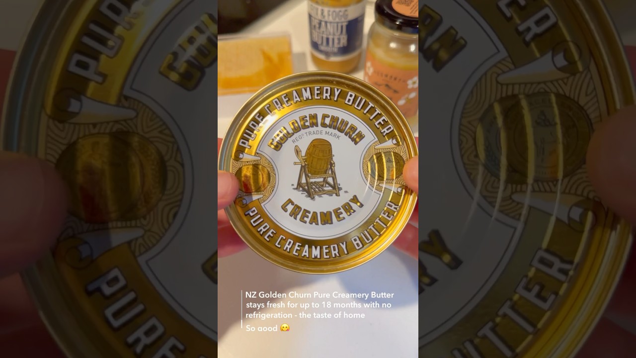 NZ Butter in a can - Golden Churn Pure Creamery Butter #shortvideo