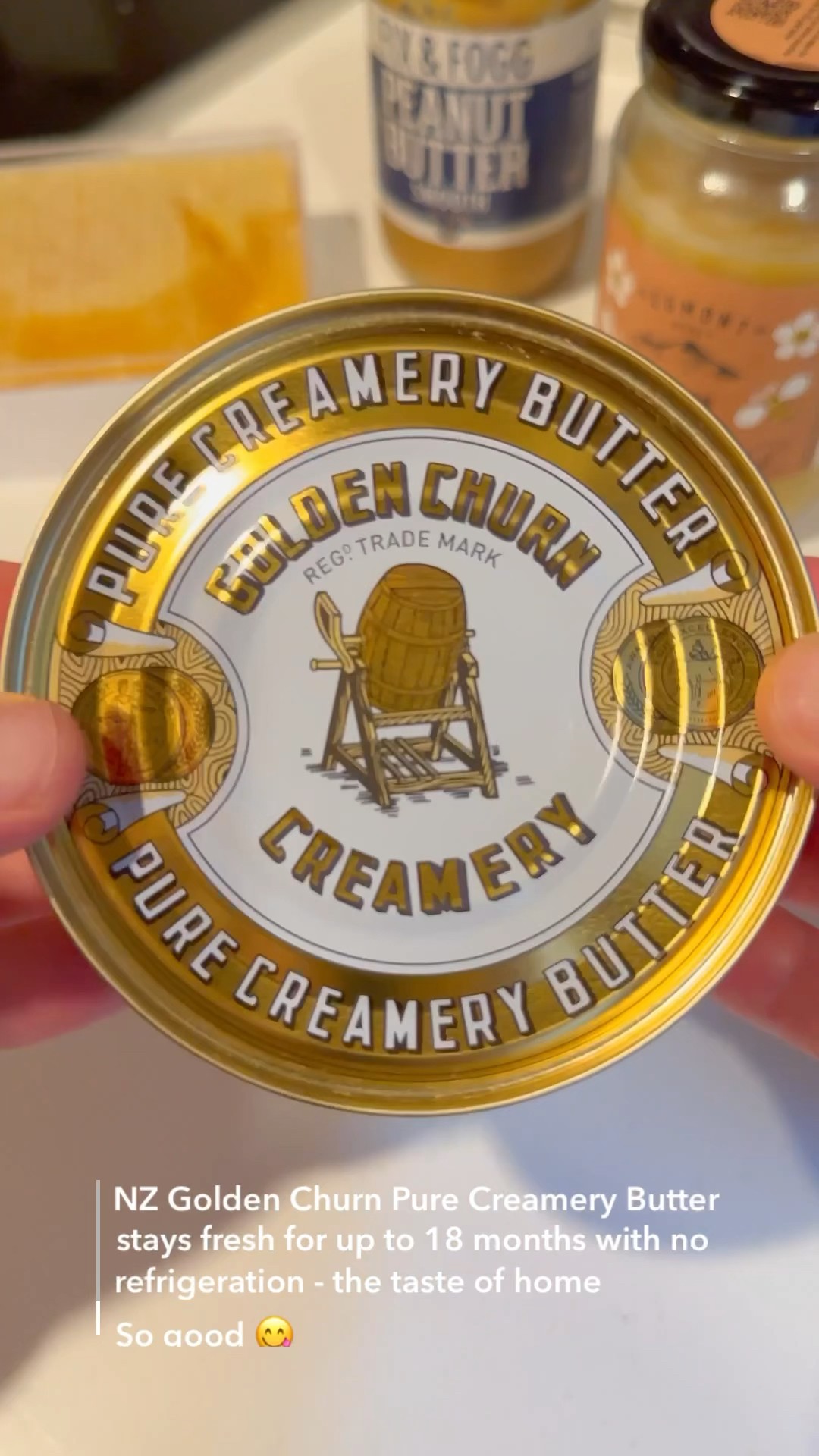 NZ Butter in a can - Golden Churn Pure Creamery Butter #shortvideo