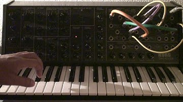 Korg MS-20 short riff loop with KBD CV and MVCA filter modulation #korgms20