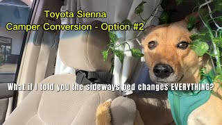 Toyota Sienna Camper Conversion option #2 #camping #vanlife #vantour #outdoor #viral 