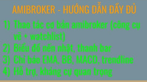 Amibroker - Hướng dẫn đầy đủ