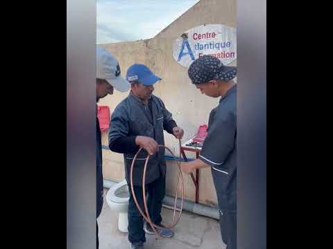 تعلم لمهنة السباكة  في مركز أطلنتيك