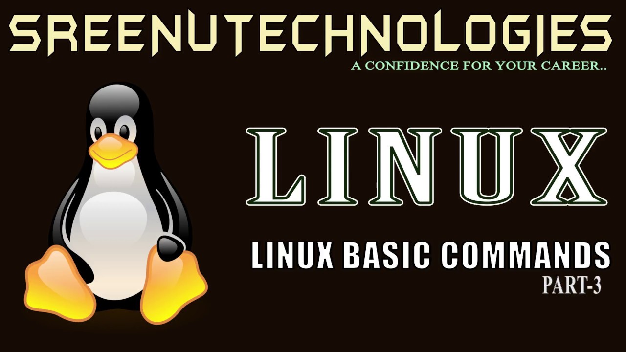 LINUX Basic Commands Part -3 || Sreenu Technologies - YouTube