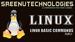 LINUX Basic Commands  Part -3 || Sreenu Technologies