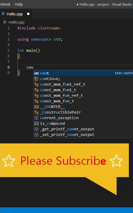 Run Hello World C++ in Visual studio code - YouTube