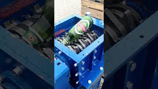 Gl Bottle Beer Vs Fast Shredder Machine - Perła Beer Shredding - Satisfying Asmr