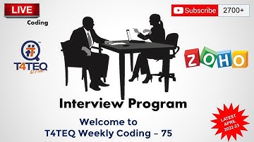 TWC - 75 - ZOHO INTERVIEW PROGRAM - HALLOW DIAMOND PATTERN