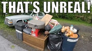 I FOUND ALL OF THIS IN THE TRASH! Garbage Day Picking!